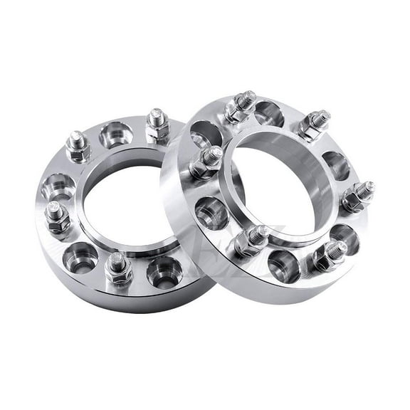 2 Hub Centric Wheel Adapters Spacers 6x5.5 to 6x5.5 (6x139.7 to 6x139.7) Compatible with Toyota 12x1.5 Studs Thickness 1 inch