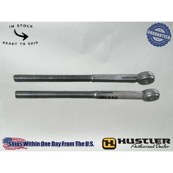 2 Hustler OEM 604579 DECK LIFT LINK RODS RAPTOR SD BIG DOG ALPHA MP