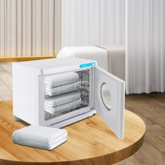 2-IN-1 23L Hot Heat Towel Warmer UV Sterilizer Cabinet For Spa Beauty Salon 200W