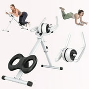 SYEDEE 2-in-1 Ab Machine and Ab Roller Wheel, Foldable Ab Workout Equipment, Adjustable Ab Trainer for Abs Workout at Home Gym, Core Abdominal Trainer Fitness, Full Body Exercise, Max 330lbs with LCD
