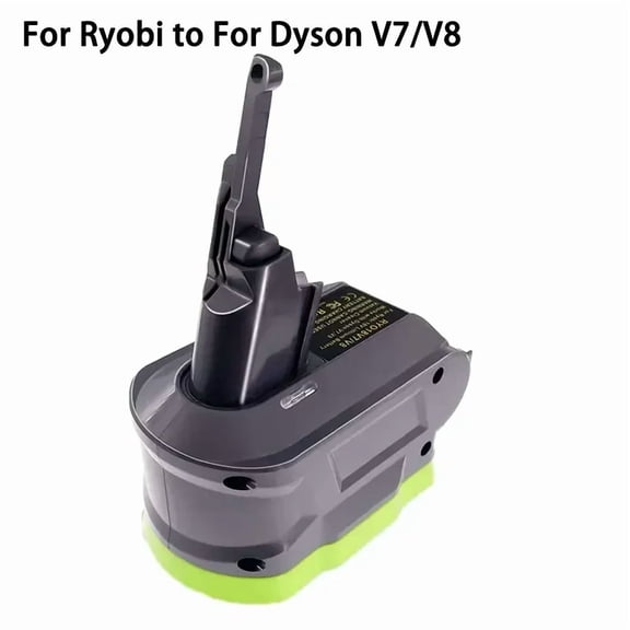 2- IN -1 Battery Adapter Converter For Ryo*bi 18V Battery to For Dy*son V7V8 Battery Vacuum Cleaner Tool