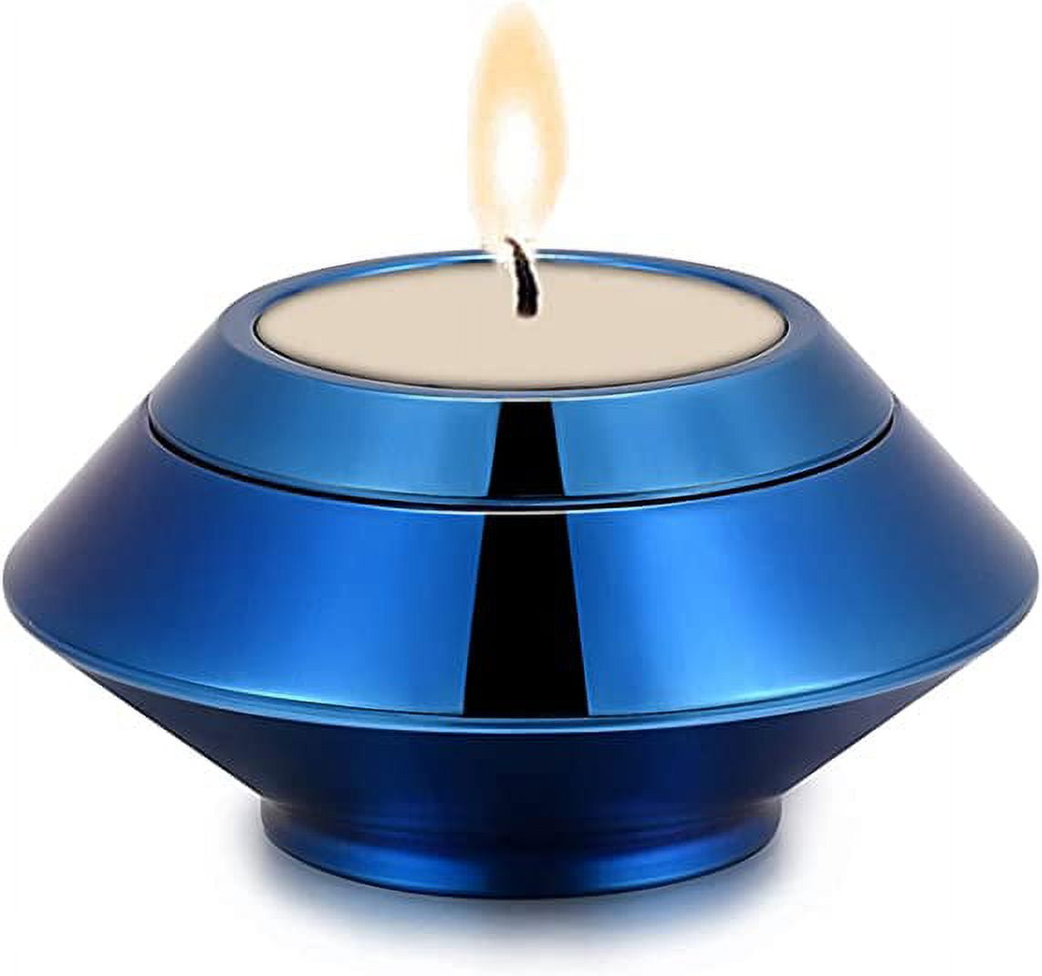 2 IN 1 Candle Ash Holder Keepsake Urn for Ashes Candlestick Urns Keepsake Cremation Urn for Human Ashes-316L Stainless Steel