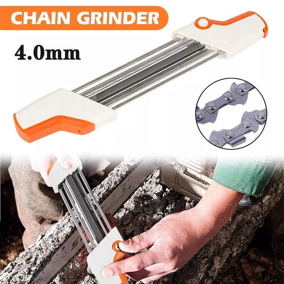 2 IN 1 Chainsaw Teeth Quick Sharpener File For STIHL .3/8"P 4.0mm Chain New