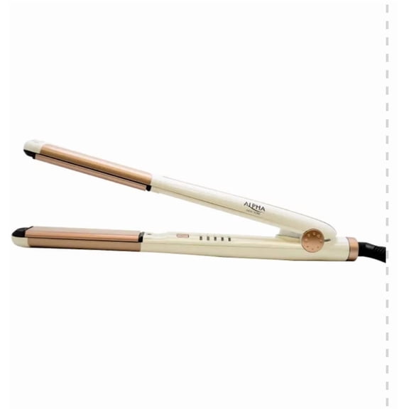 Professional 2 In 1 in Ceramic, Ionic Flat Iron Hair Straightener, Rose  gold Alpha New York