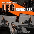 thumbnail image 1 of 2-IN-1 Leg Extension and Curl Machine, Adjustable Leg Exercise Bench with Plate Loaded, Rotary Leg Extension for Thighs, Lower Body Strength Training Equipment for Home Gym, 1 of 7