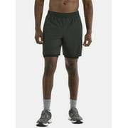 Athletic Works Men's and Big Men's 2 in 1 Gym Shorts with Liner, 6" & 8" Inseams, Sizes S-3XL