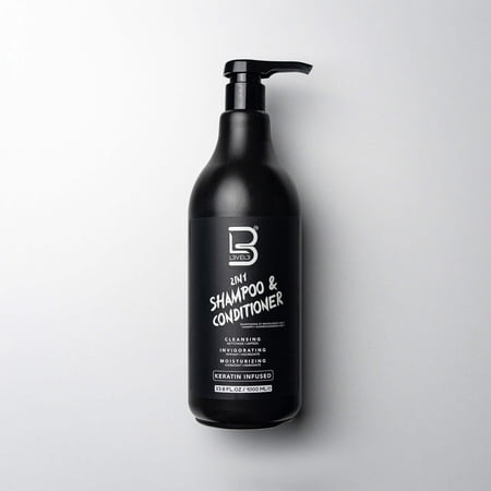 L3 Two in One Shampoo and Conditioner - Smooths and Strengthens Hair - Improves Shine and Tames Frizzy Hair - 33.8 Fl Oz