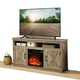 Seizeen 2-in-1 Heated Television Fireplace Stand, 65'' TV Capacity ...