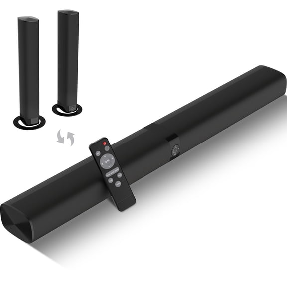 2 IN 1 TV Sound Bar, SoundBar For Smart TV, Wireless Speaker Surround Home Audio, Sound Bars With Subwoofer, ARC/Optical/AUX Connection
