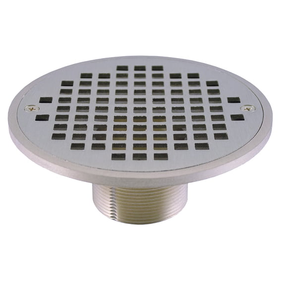 2" IPS Metal Spud with 6" Chrome Plated Round Strainer,PartNo D60970 JonesStephe