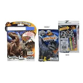 2 ITEM Jurassic World Imagine Ink Magic Ink Pictures & Grab n Go Play Pack Bulk