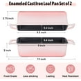 thumbnail image 1 of 2-In-1 9 x 5 Inch Cast Iron Loaf Pan with Lid (Pink), 1 of 6