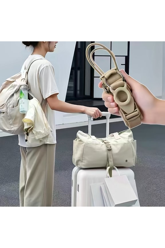 2-In-1 Adjustable Luggage Strap with Lock Buckle- Features Quick-Release Fasteners- Lightweight And Easy to Use- Perfect for Securing Backpacks, Suitcases, And Handbags