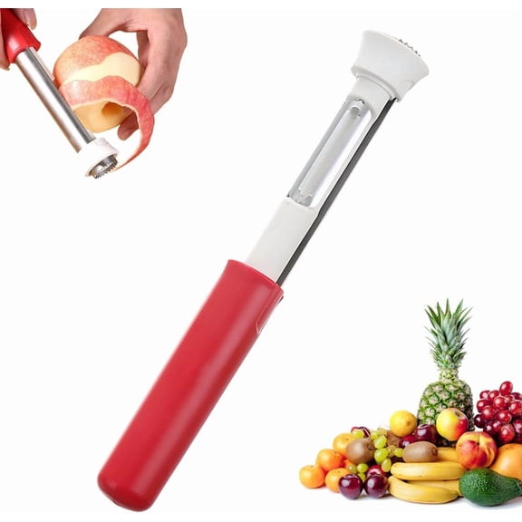 2 In 1 Apple Corer and Peeler – Stainless Steel Fruit Vegetable Kitchen Tool