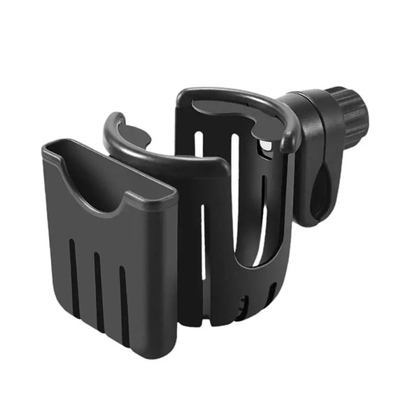 2 In 1 Baby Stroller Cup Holder For Bicycle Motorcycle Scooter ABS Material 360°