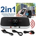 thumbnail image 1 of 2 In 1 Bluetooth Transmitter Receiver Wireless Adapter For iOS Android TV USA, 1 of 12