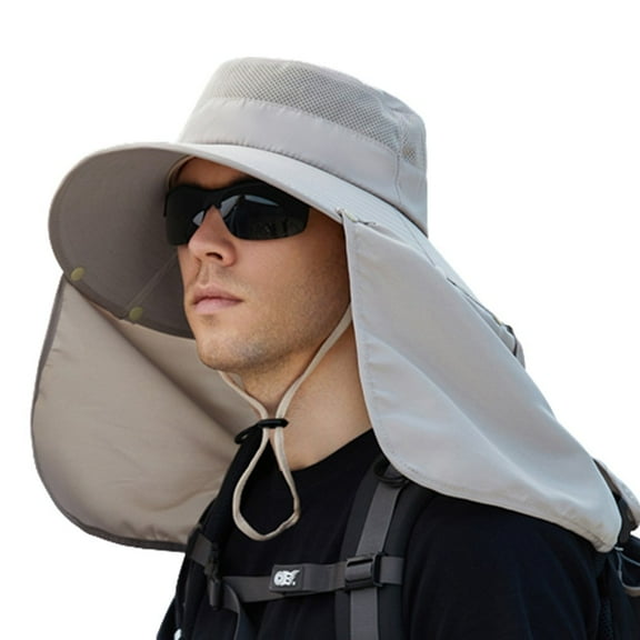 2 In 1 Boonie Hat With Neck Flap, Sun Protect Outdoor Bucket Hat For Men And Women, Quick Drying Fabric, Breathable Design