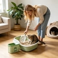 thumbnail image 1 of 2 In 1 Cat Litter Scoop With Storage Box Wall Hanging Cat Litter Shovel Waste Remover Portable Cat Cleaning Tool For Daily Cat Care Odor Control, 1 of 6