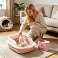 thumbnail image 1 of 2 In 1 Cat Litter Scoop With Storage Box Wall Hanging Cat Litter Shovel Waste Remover Portable Cat Cleaning Tool For Daily Cat Care Odor Control, 1 of 6