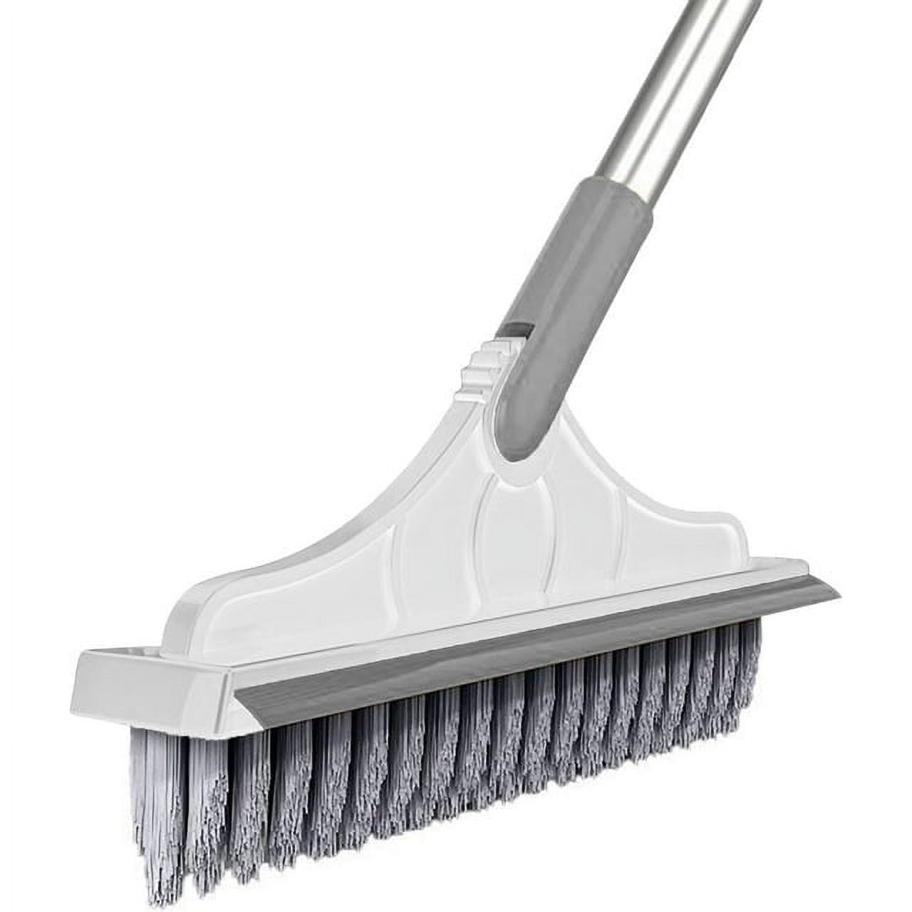 Swivel Grout Brush with 57.8" Long Handle and 120°Rotatable Floor Scrub
