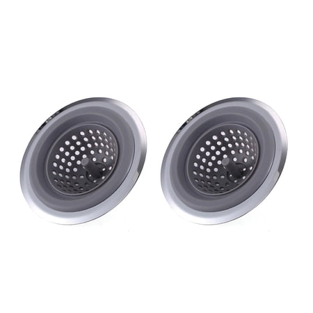 2 In 1 Clog-Free Multi-Purpose Silicone Kitchen Sink Strainer And Stopper - 2-Pack
