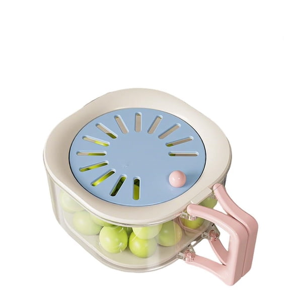 2-In-1 Collapsible Fruit And Vegetable Washing Basket with Strainer Lid, Foldable Handle Draining Bowl for Kitchen Fridge, Perfect for Picnics Camping And Meal Prep