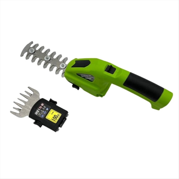 2-In-1 Cordless Electric Hedge Trimmer Cordless Grass Shear Garden Pruning Shears Lawn Hedge Cordless Fence Scissors,1 * Electric Hedge Shears 2 * Replacement Blades