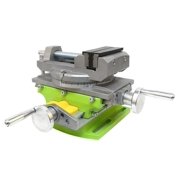 2 In 1 Cross Slide Vice Table Compound Milling Drilling Vise Swivel Base Table Aluminium Alloy Compound Worktable ,Great Multi-Purpose Application