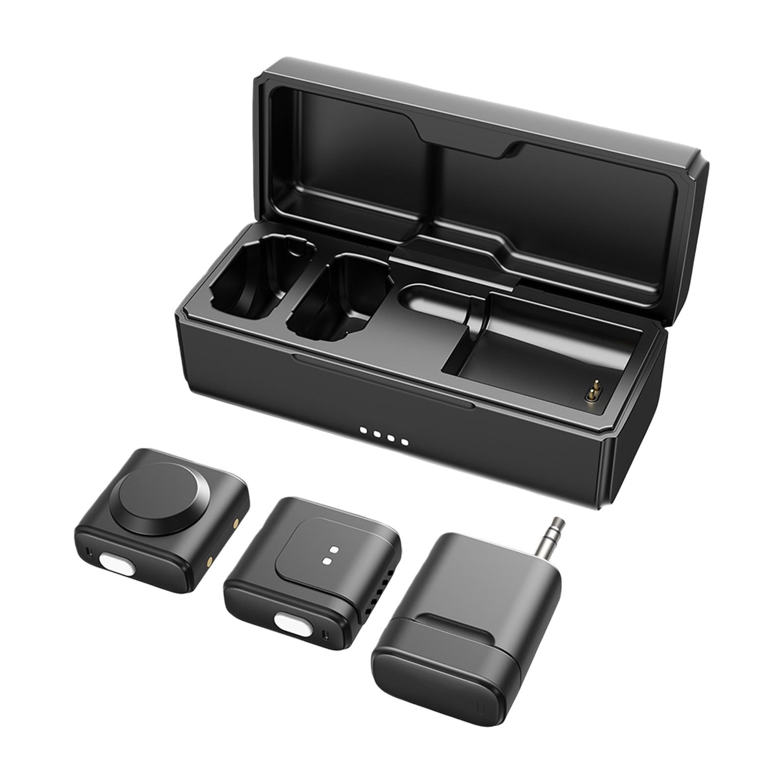 2 In 1 Detachable Wireless Lavaliers Microphones With Intelligent Noise Reductions For Clear Voice Recording