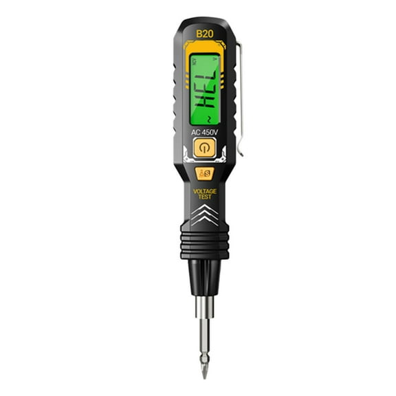 2 In 1 Digital Display Induction Test Pencil - Non- AC Voltage Tester and Light with Alarm for Live/Null Wire Judgment