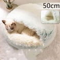thumbnail image 1 of 2 In 1 Dog And Cat Bed Pet Winter Bed Round Plush Warm Bed House Soft Long Plush Pets Bed, 1 of 5