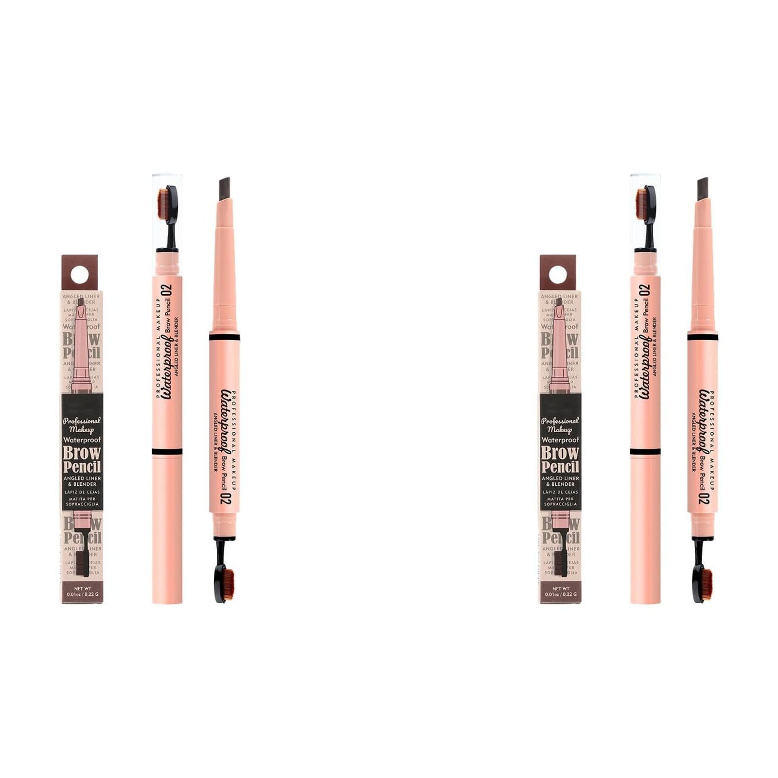 2 In 1 Double Ended Eyebrow Pencil With Replacement Tip Micro Percision