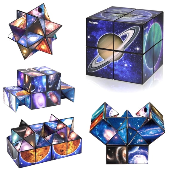 Star Cube Magic Cube Set, 2 in 1 Yoshimoto Cube for Kids and Adults, Toys for Boys and Girls