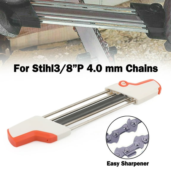 2 In 1 Easy File Chainsaw Chain Sharpening Tool For STIHL 4mm 3/8LP Picco 91 90
