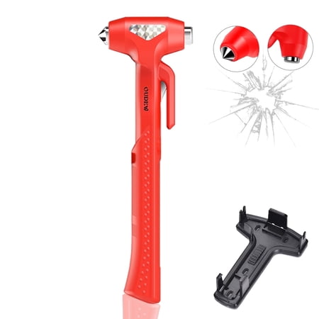 2-In-1 Emergency Escape Hammer and Seat Belt Cutter Car Emergency Escape Tool with Handle Car Window Breaker for Glass Breaker