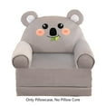 thumbnail image 1 of 2 In 1 Folding Children's Sofa Backrest Armchair, Cute Cartoon Lazy Sofa, Removable Washable Velvet Cover & High-Density Foam, 1 of 5