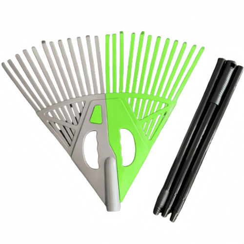 2 In 1 Garden Tool Set With Long Handle Grass Rake For Leaves And Debris