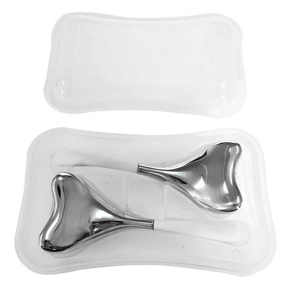 2-In-1 Gua Sha Sticks, Facial Skin Care Tools for Women Face and Eyes Massage, Stainless Steel Esthetician Supplies