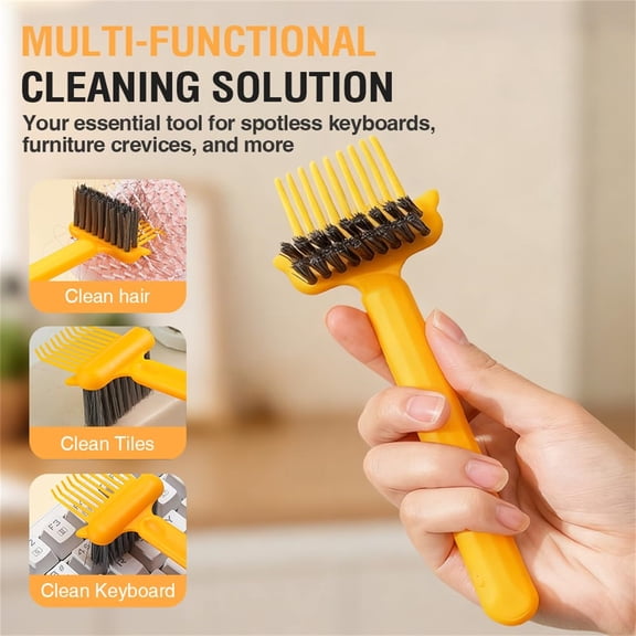 2 In 1 Hair Brush Cleaning Tool, Comb Cleaning Brush, Portable Brush Cleaner For Travel, Hairbrush Cleaning Tool For Hair Salons B