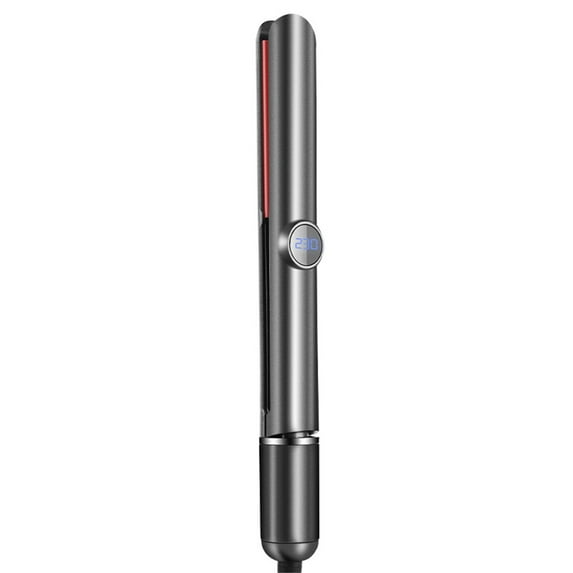 2 In 1 Hair Straightener Curler 3D Drifting Plate LCD Display Screen One-key Lock Rotating Temperature Adjustment
