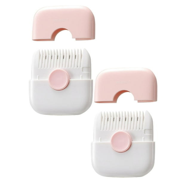 2 In 1 Hair Trimmer Split End Hair Trimmer and Arrangement Double Design with Cover Interchangeable and Adjustable for Cutting and Styling Thinning Hair 2PCS