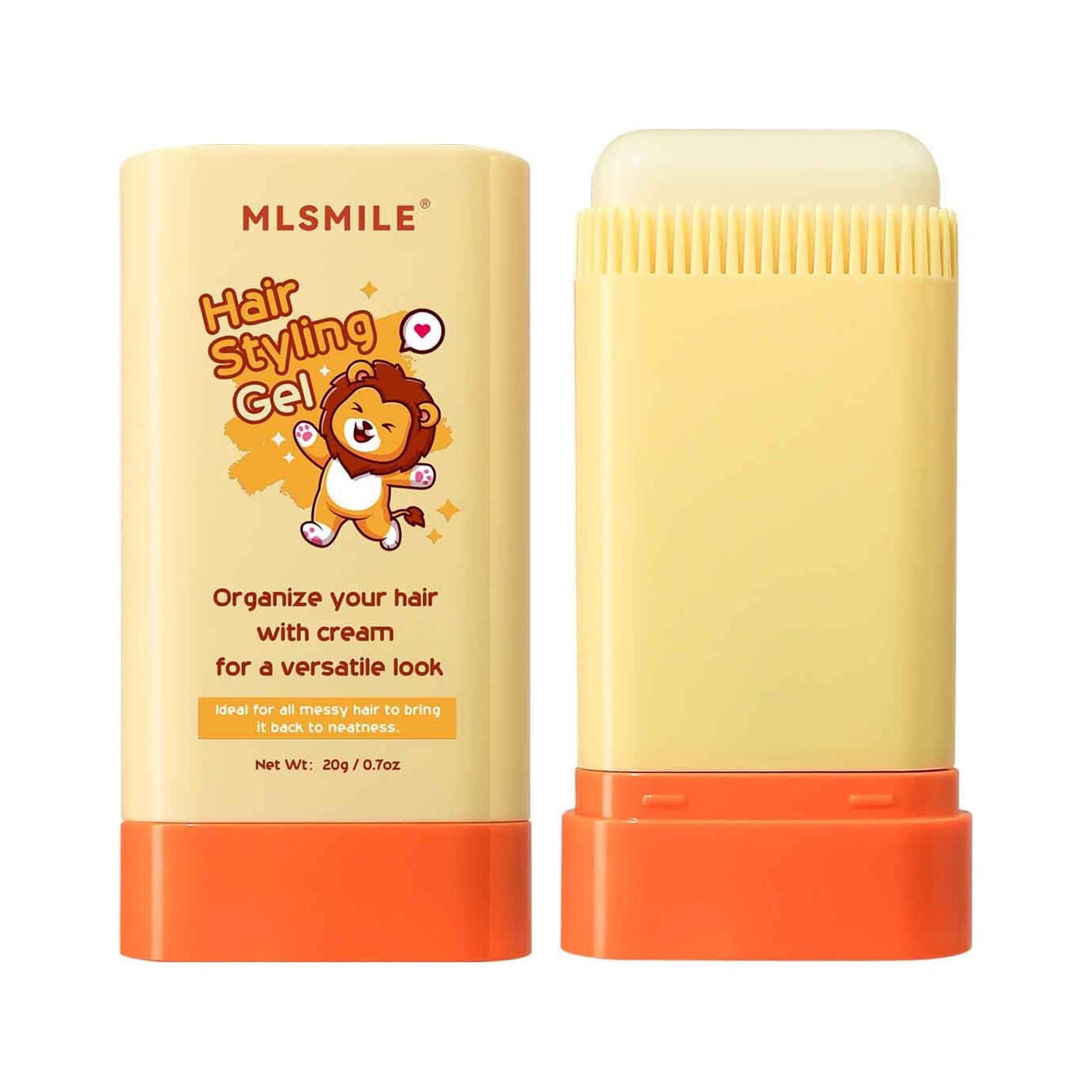 2-In-1 Hair Wax Stick - Hair Styling Gel, Hair Stick Wax, Kid Hair Gel, Hair Gel Stick, Hair Finish Stick, Hair Slick Stick, Hair Wax Stick For Kid
