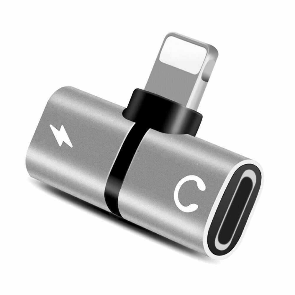 2 In 1 Headphone Adapter For IPhone To 3.5mm AUX Audio + Charger