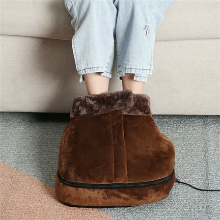 2-In-1 Heated Foot Massager Boots, Vibration And Kneading Massage Foot Warmer With Heat Therapy To Soothe Tired Feet And Provide Relaxation After Long Days
