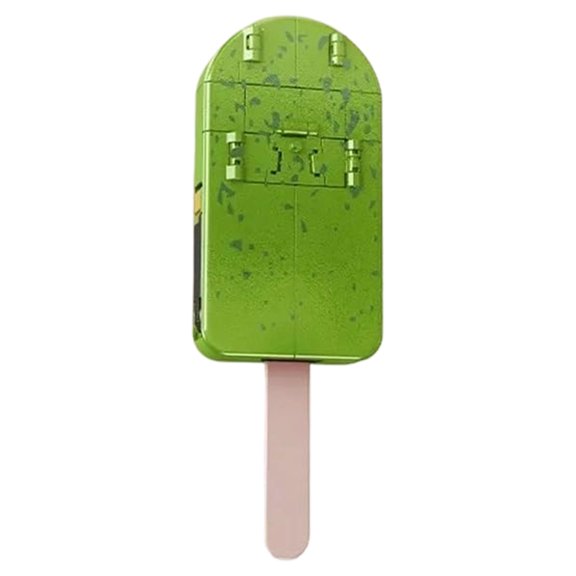 2 In 1 Ice Cream Transformer Popsicle Transform Into Robot Action Ice Cream Deformation Robot Birthday Party Favors Gift For & Adults (Green)