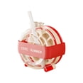 thumbnail image 1 of 2 In 1 Ice Cube Mold Water Bottle Red Strap Dual-use Freezer Ice Tray With Straw Portable Summer Cold Drink Water Jug, 1 of 6