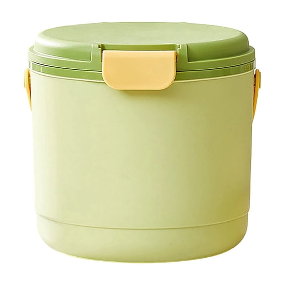 2 In 1 Insulated Ice Cube Maker Storage Bucket Portable Ice Container With Handle & Scoop Leakproof Freezer Ice Bin For Home Camping(Green-20Cm)