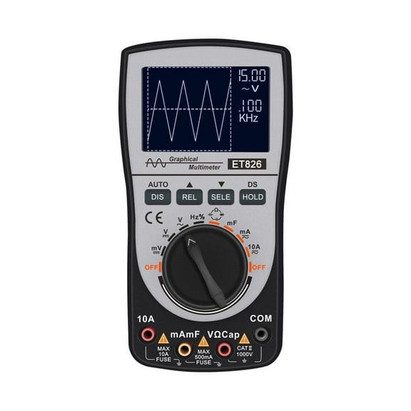2 In 1 Intelligent Digital Oscilloscope Multimeter With Analog Bar Graph Color Screen MT8206 Tools ,Professional Designed