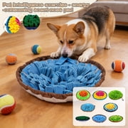 2-In-1 Interactive Pet Snuffle Mat & Slow Feeder Bowl For Dogs & Cats - With Food Dispensing, Treat Hiding, Mental Stimulation & Energy-Burning Features - Interactive Puzzle Toy