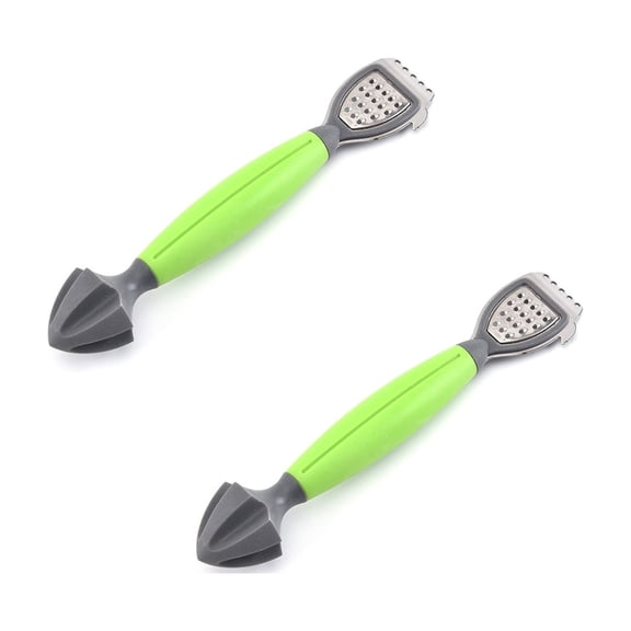 2 In 1 Lemon Zester Grater Juicer Ergonomic Handle Kitchen Fruit Squeezer Tool For Freshing Citrus Drink Home Cooking